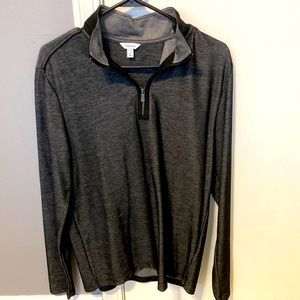 Calvin Klein 1/4 zip charcoal